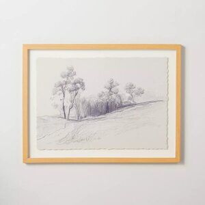 18x24 Hillside Sketch Framed‎ Wall Art - Hearth & Hand Magnolia, Target 2024